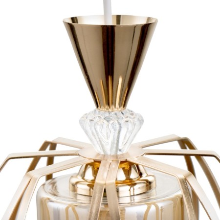 Light Bayerlux "Loerin" E27 40W gold 18x18x80 cm-4