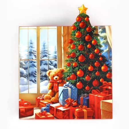 Folding box "Fairytale New Year", 15 x 15 x 8 cm, New Year-6