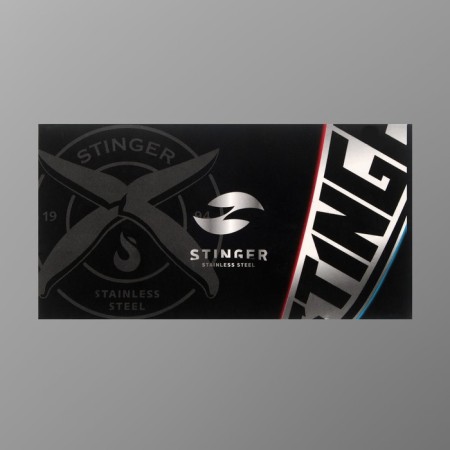 Stinger multitul, 13 functions, steel, silver-black, nylon cover-5