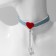 Choker "jeans" heart, color, 36 cm