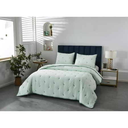 A set with a blanket "Erica", size 230x250 cm, 50x70 cm - 2 pcs, color menthol-1