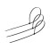 Clot of nylon tundra Krep for screed, 3.6x450 mm, black, in packaging 100 pcs.