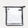 Cosmetic bag with lightning, black/transparent color