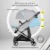 Walking stroller Farfello Bliss Pro BLP-1, Grey color