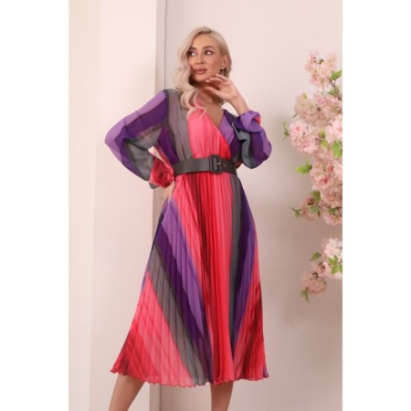 Women's dress, size 52, pink color-11