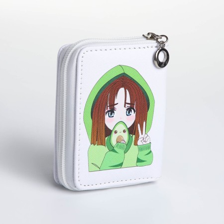 Children's wallet with lightning, white color-2