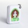 Children's wallet with lightning, white color