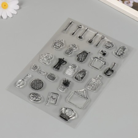 Stamp for creativity Silicon "Cook" 14.5x20 cm-1