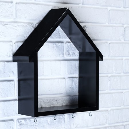 Klyno-regiment house house large, 4 hooks, black 36*33*10