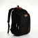 Youth backpack on a zipper, 4 pockets, black color/orange