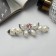 Hair hair clip "Butterfly" white hearts, 9 cm, mix