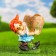 Garden Figure "Dwarf with Kashpo" 25x24cm Mix
