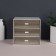BASIC organizer for storage, multi -level, 3 sections, 15.4 × 14.6 × 16.7 cm, white/transparent color