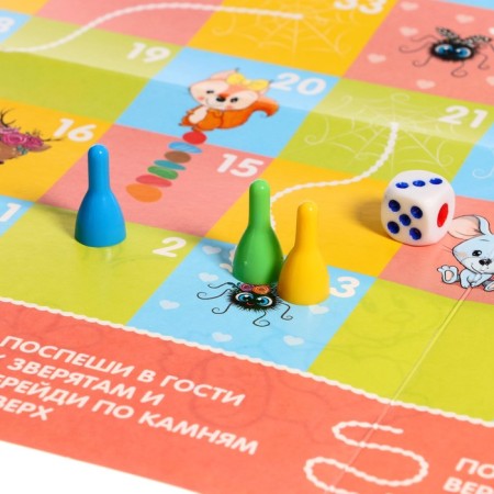 Настольная игра «Веселые ходилки» 4 в 1, для девочек-5