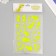 Plastic sticker phosphorus "dinosaurs" mix 27x15.5 cm