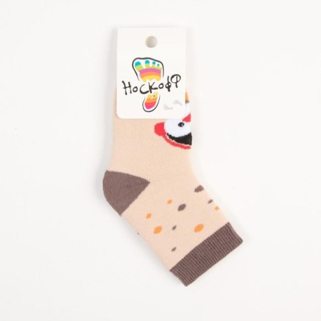Noski children's terry, the color is light beige, size 14-16-3