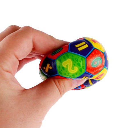 Soft ball "Arithmetic", 6.3 cm, species mix-1