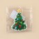 Schildik decorative for the gift "Christmas tree", 5 x 7 cm, New Year