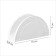 Porcelain napnage magistro Crotone, 13 × 3.8 × 7 cm, white color