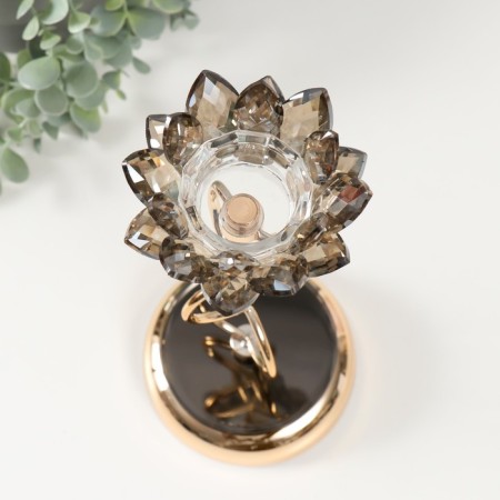 Climber Metal "Black Lotus" d = 4cm 12x12x30.5 cm-4