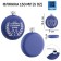 Alcohol flask "man", stainless steel, round, gift, 150 ml
