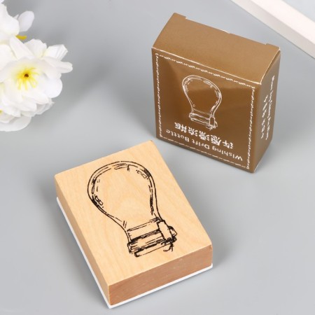Printing wood, rubber "Magic bottle" 7x5.5 cm