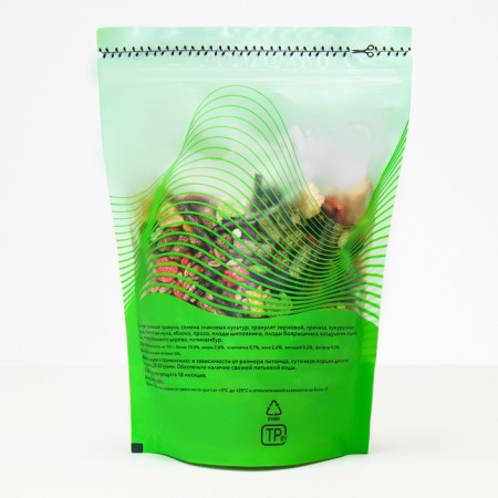 Smile King feed for chinchillas, doy-pack 400g package-1