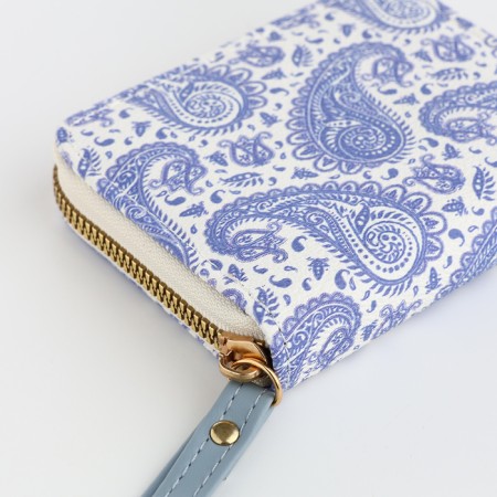 Women's wallet with lightning, blue color-3