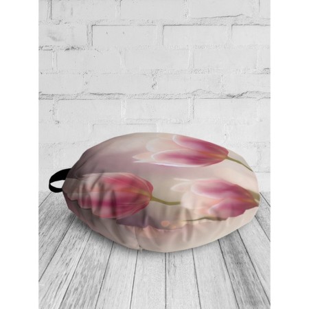 Pillow Sidushka “Tenderness at dawn”, decorative, D = 52 cm-1