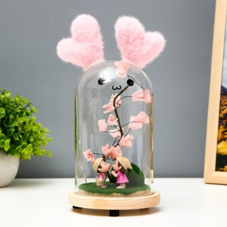 Nightlight "Romance" LED from batteries 3xlr44 mix 11x11x25 cm Risalux-1