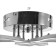 Chandelier gallop LED leaf fall 60W LED 2700-4200K chrome 58x58x9.5cm