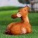 Garden figure "Lying Olena" from the polystone good souvenirs, 22 cm, medium, brown