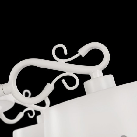 Suspended lamp Freya Fr2259-PL-06-W Aurora, 843x843x595 mm, E14, 6x40W, white color-7