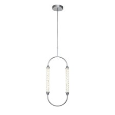 Suspended indigo, 14005/1p Chrome. 1x8W, LED, 660LM, 4000K, 235x235x665/2180 mm, color transparent color