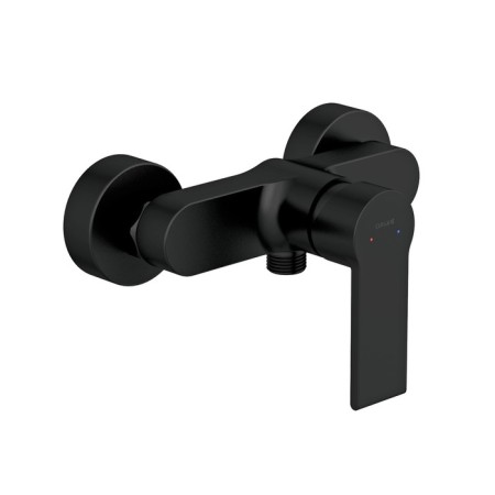 Shower mixer Cersanit Brasko Black A63109, black