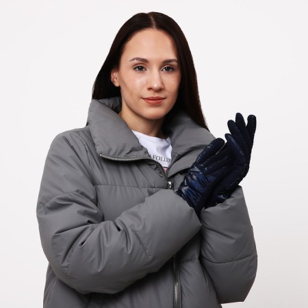 Gloves female, dimensionless, with insulation, blue color-3