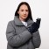 Gloves female, dimensionless, with insulation, blue color