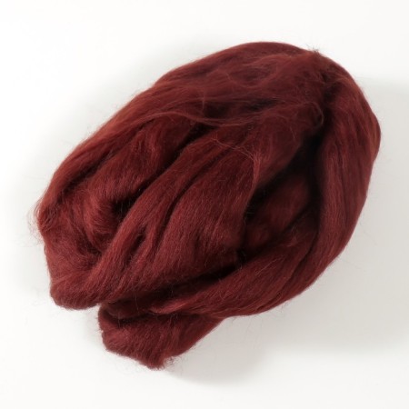 Fasting wool 100% half -toned wool 50 g (063, chocolate)-6