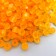 Glass beads 6/0 "matte translucent. Safran" 30 grams