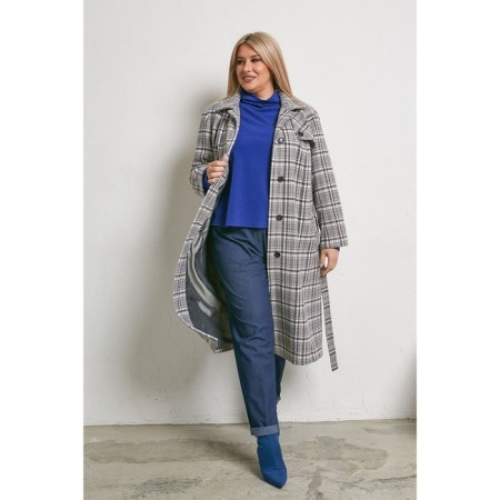 Female coat, size 56, blue color