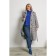 Female coat, size 56, blue color