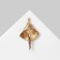 Brooch "Ballerina", purple color in gold