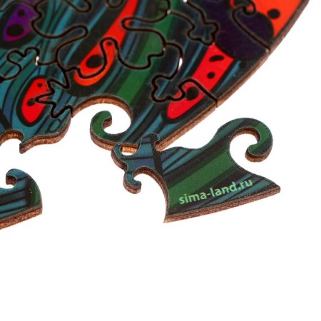 Puzzles wooden figured "fast cheetah", 126 elements-2