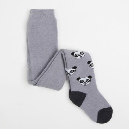 Pantyhose children's terry, gray color, height 86-92