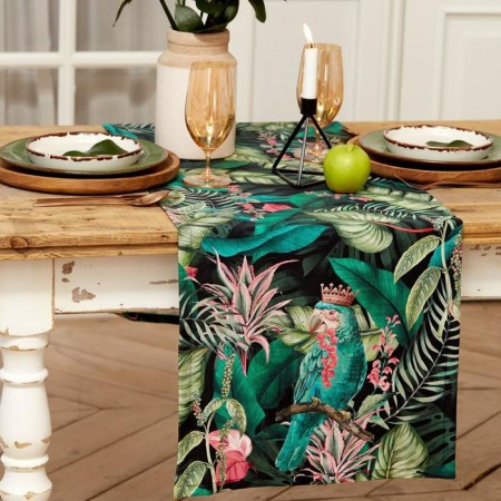 Ethel track Tropical Parrots 40*146 cm, 100% cotton, sarzha 190 g/m2