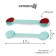 The door blocker is flexible, set 2 pcs., Biryaz color