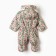 Demicine-zone overalls for a girl, milk/flowers, height 74-80 cm