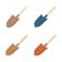 Supplostering scoop, length 34 cm, width 8.5 cm, wooden handle