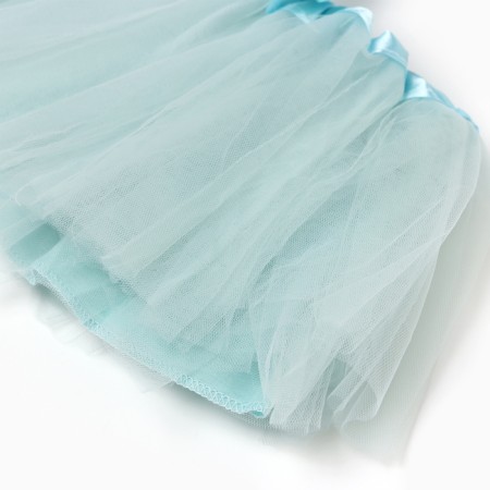 Skirt elegant for a girl crumb I, light blue, 17 cm-2