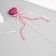 Decor for creativity "Heart" length 20 cm, raspberry